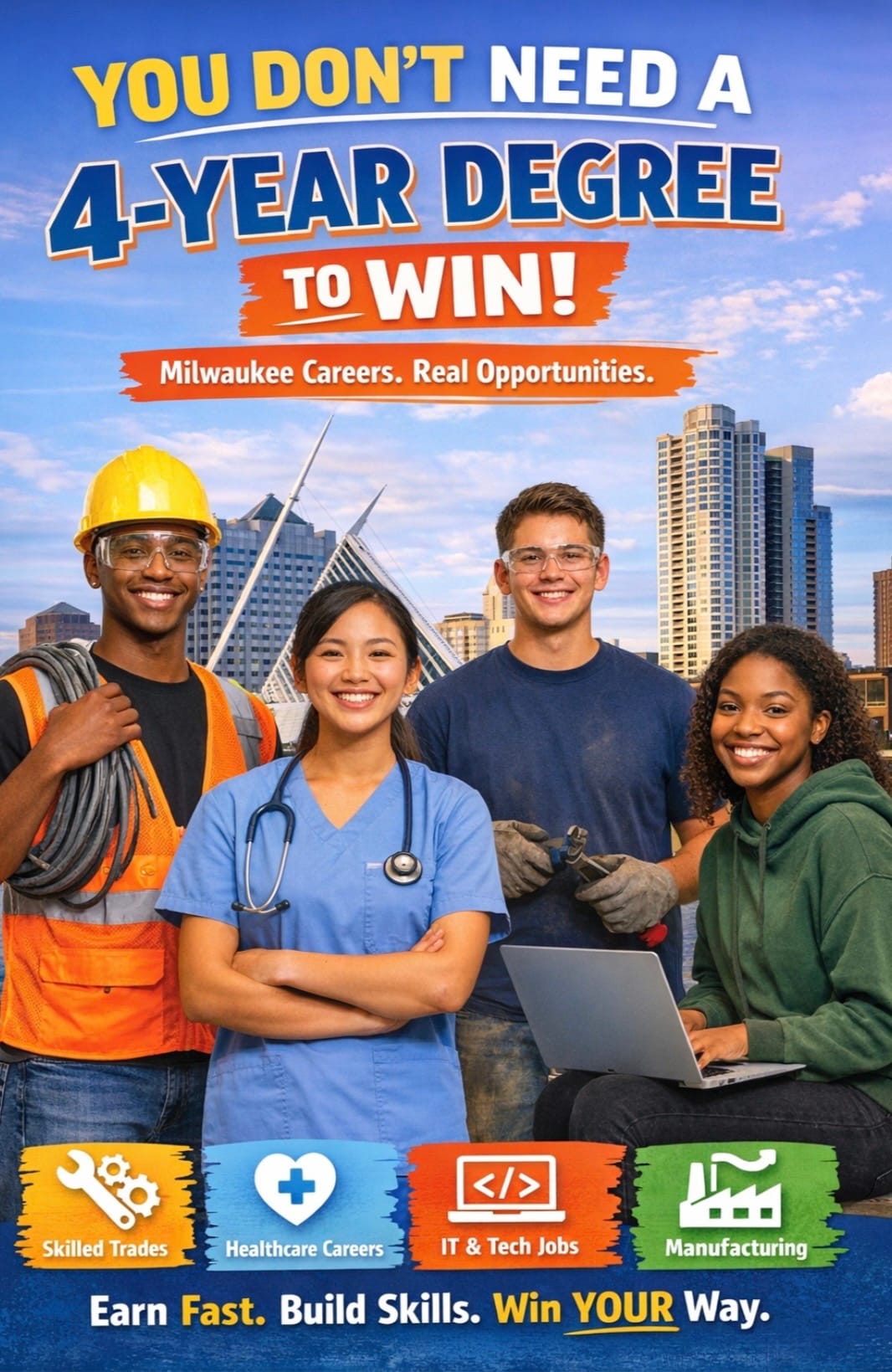 You Don’t Need A 4 year Degree 2 Win!!!